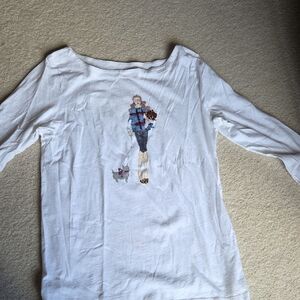 LOFT 3/4 SLEEVE TSHIRT WITH GRAPHIC